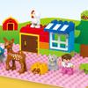 8x16 Dots  Building Block Set BasePlates for Big Size Block Bricks Plate Assembly Two-sided Base Plate Compatible with  Duplo Block Bricks