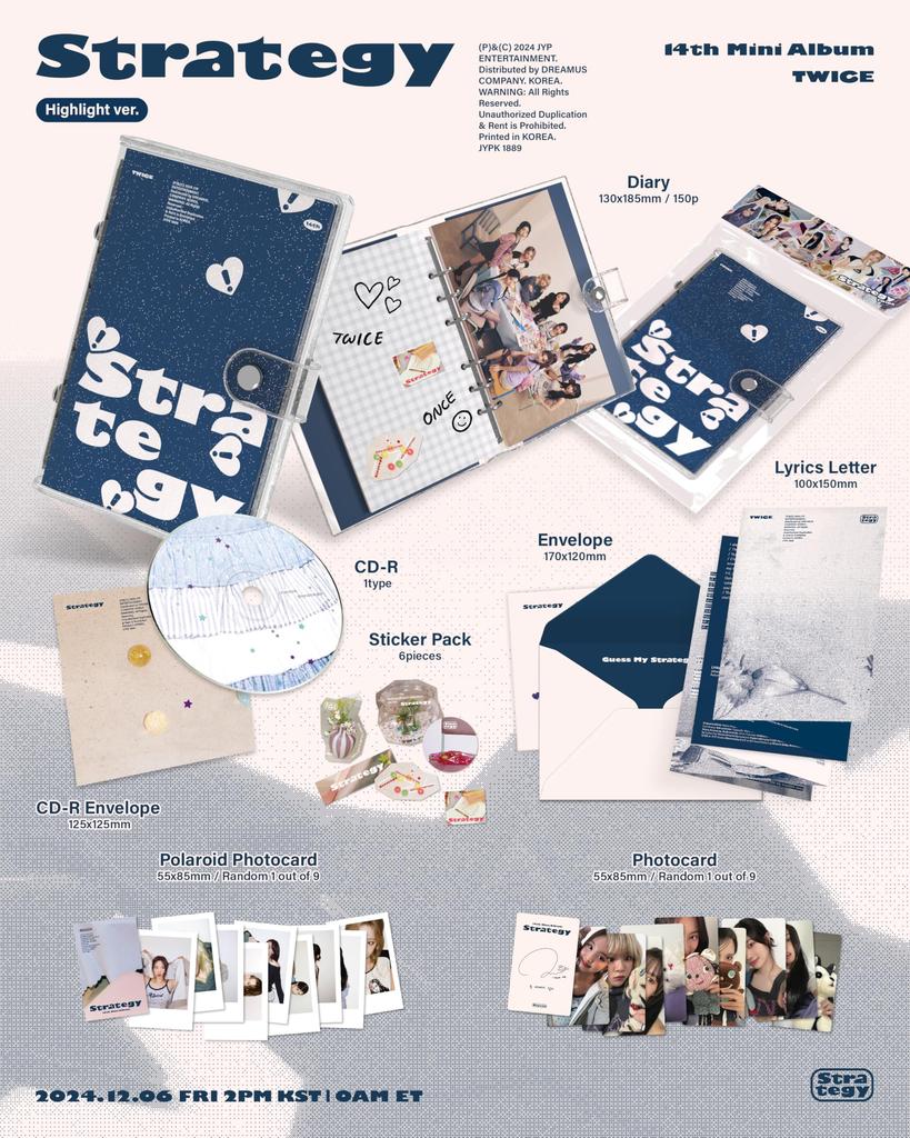 TWICE 14th Mini [STRATEGY (Highlight Ver.)] (Korean Edition)