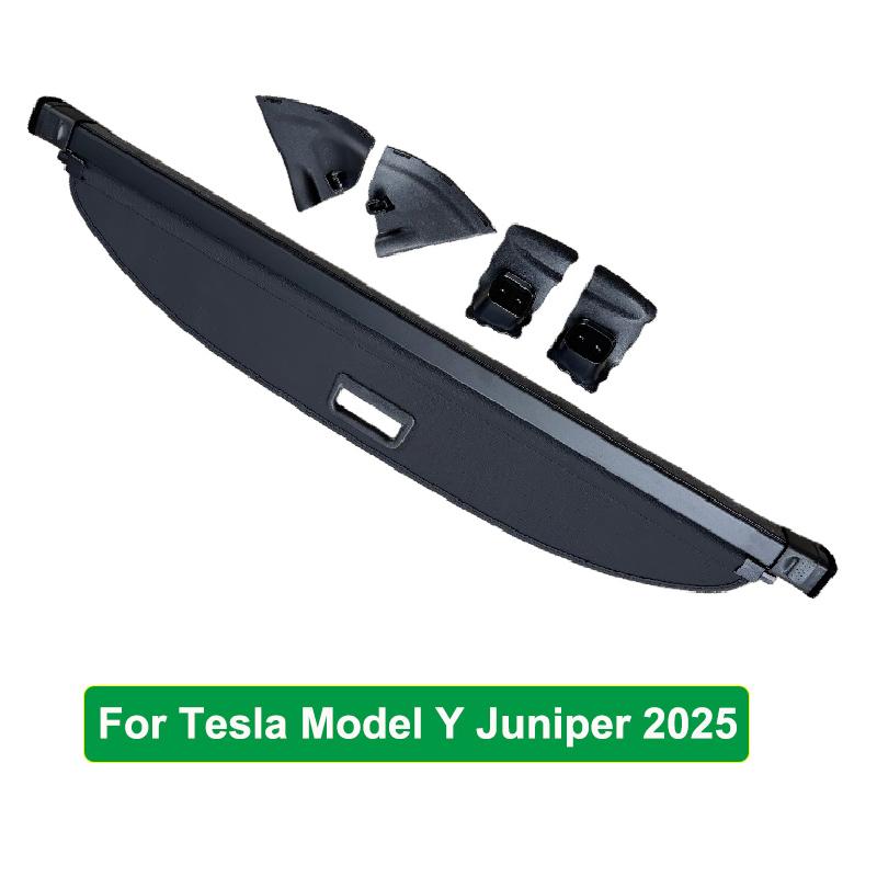 

for Tesla Model Y Juniper 2025 2026 Trunk Curtain Cover Organizer Rear Rack Partition Shelter Shield Shade Luggage Cargo Storage