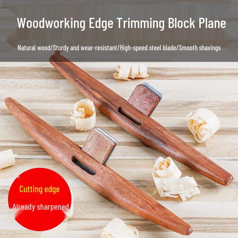 Handcrafted Bird-Shaped Wood Plane Set: Small Carpenter's Iron Blade & Scraper for Home Use