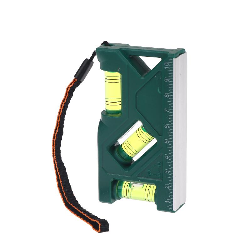 1Pcs Home Portable Magnetic Level Gauge Mini Level Gauge High-Precision Horizontal Vertical Measure Metric Ruler Protractor
