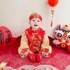 Boys' Spring and Autumn Hanfu: Retro Chinese Tang Suit for First Birthday - Kids' Ethnic Costume Set