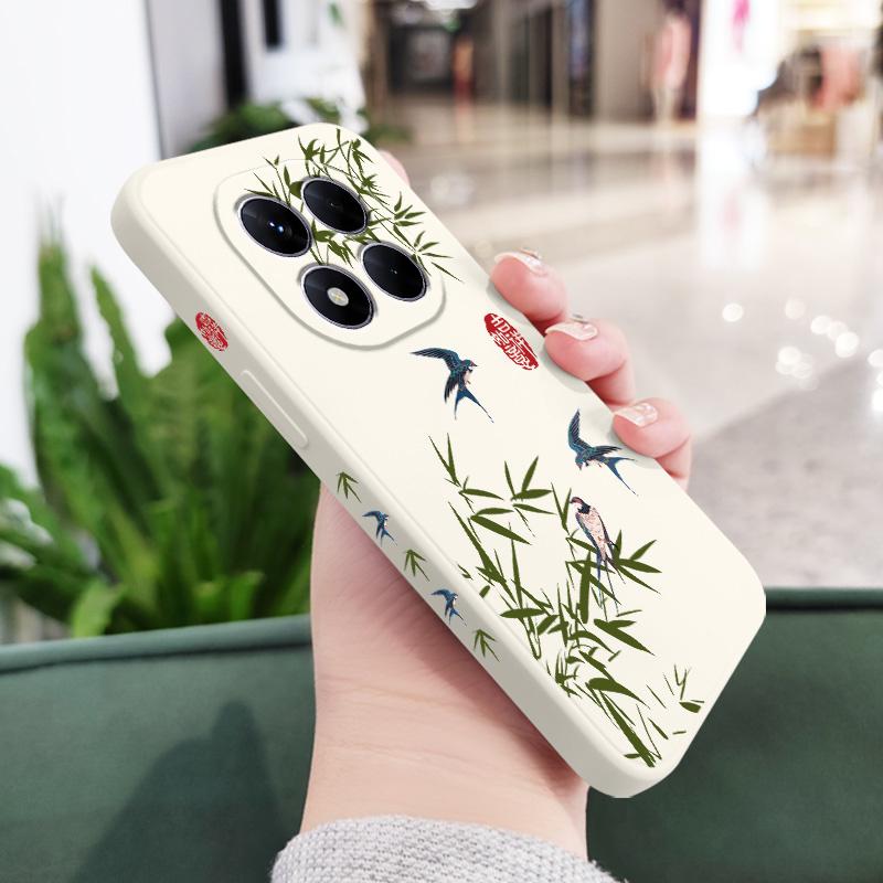 

Bamboo Forest Bird Phone Case For Xiaomi Poco F7 X7 X6 F6 M6 M5 M5S F5 X5 F4 X4 M4 F3 M3 X3 Pro 4G 5G GT Silicone Cover Poco F7 Pro