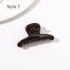 HFYJ Hollow Small Size 4cm Square Hair Claws Acrylic Jelly Color Hairpin Shark Crab Hair Clip Claw Hair Accessories for Women