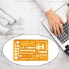 Architectural Templates Stencil Drafting Tools Ruler Building House