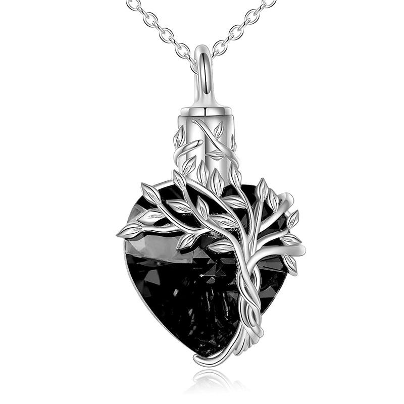 Herzbaum Halskette Gedenkschmuck Geschenke für Frauen Mädchen