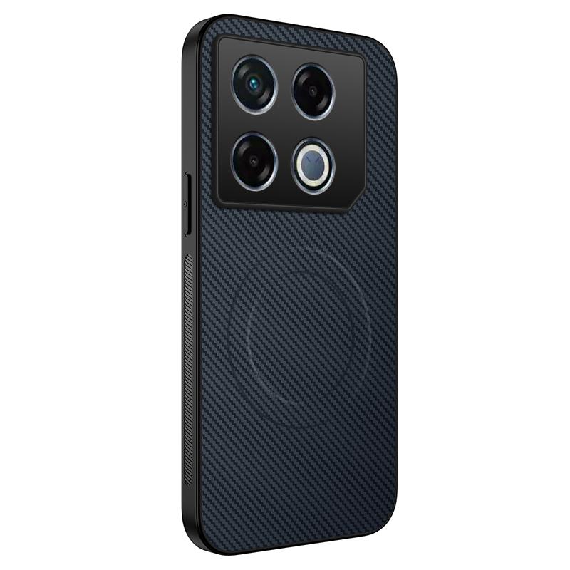 For Infinix GT 30 Pro 5G Luxury Carbon Fiber Matte Armor Phone Case For Infinix GT 20 Pro Car Magnetic Shockproof Hard Cover