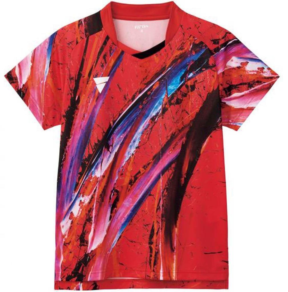 Victorus Table Tennis Game Shirt Red Large 512406 V-OGS418 (9000)