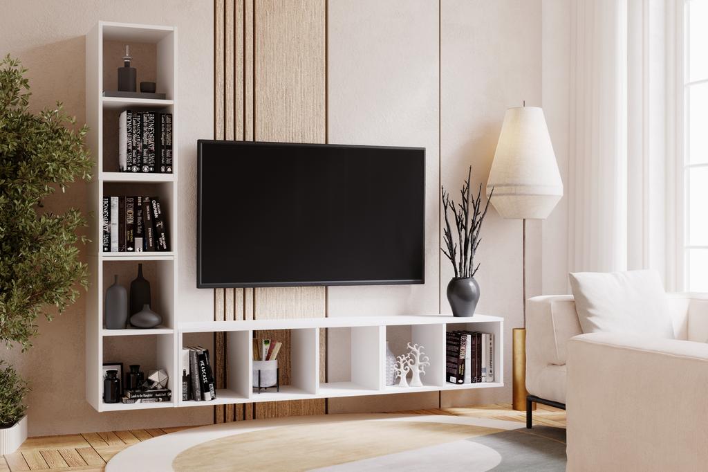 Modular bookcase MODUS 2x1 white