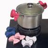 2PCS Creative Cartoon Bow Insulation Clip Anti-scalding High Temperature Handle Silicone Pot Ear Cover