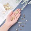 PH PandaHall 60pcs Brass Tube Beads 4 Sizes 9~24.5mm Long Tube Spacer Beads 24K Gold Plated Macrame Beads for DIY Sewing Craft Wall Hanging Plant