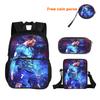 Ronaldo 3Pcs Set Backpack Sport Shoulder Bag Pencil Case CR Backpack Football Star Book Bags for Boys Girls Best Gift