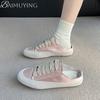 Women Flats Mules Shoes Casual Sport Sandals Summer Slippers New 2025 Trend Slingback Sneakers Woman Walking Lace Up Flip Flops