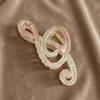 Matte Finish Music Note Hair Claw Clip Floral Pattern Updo Hair Clip  Girls Hairstyles