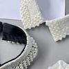 Fashion Jeweled Detachable Collar Luxurious Pearls Shawl Versatile Lapel Detachable Collar Shawl for Dress Shirt