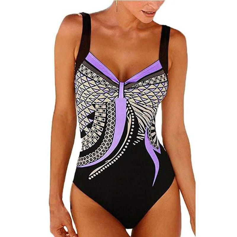 Swimwear Women One Piece Swimsuit Push Up Sexy Bathing Suit Women Swimming for Beach Wear Monokini Plus Size Swimwear 2XL