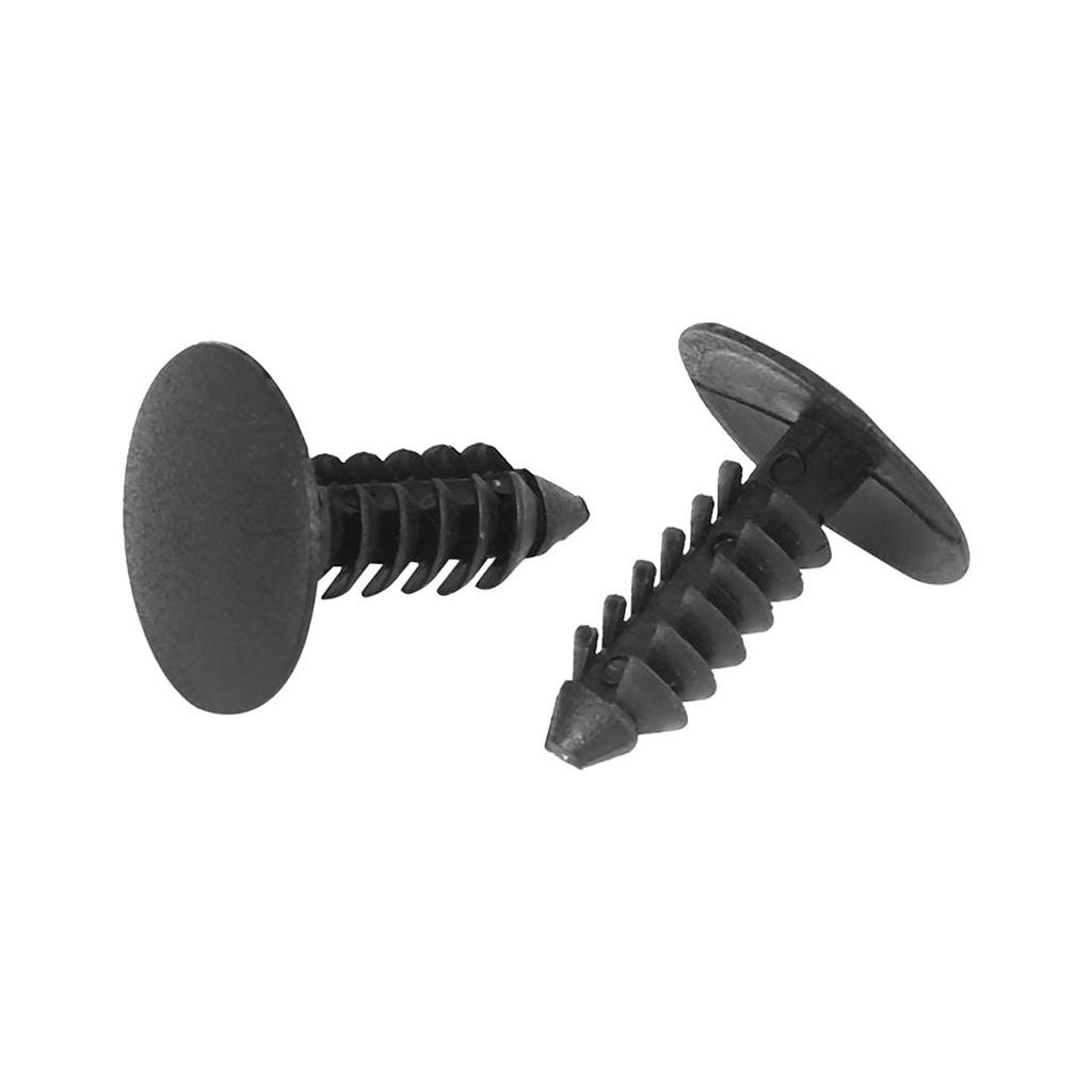 40pcs 5mm Hole Diameter Plastic Bolt Rivet Fastener Bumper Retainer Clip Trim Panel Retainer Clip Black for Car