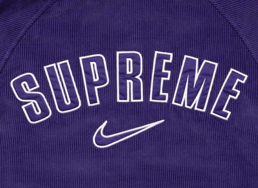 Supreme Nike Arc Corduroy Hooded Jacket Purple