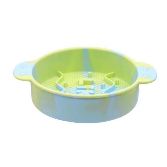 Dog Slow Feeder Bowl Slow Feeding Dog Food Dish Silicone Pet Food Bowl Prevents Choking for Fast Eaters Dogs And Cats