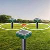 12 Stück Solarbetriebenes Schlangenabwehrmittel für den Außenbereich, Ultraschall-Schlangenabwehrmittel, Solar-Schlangenabwehrmittel