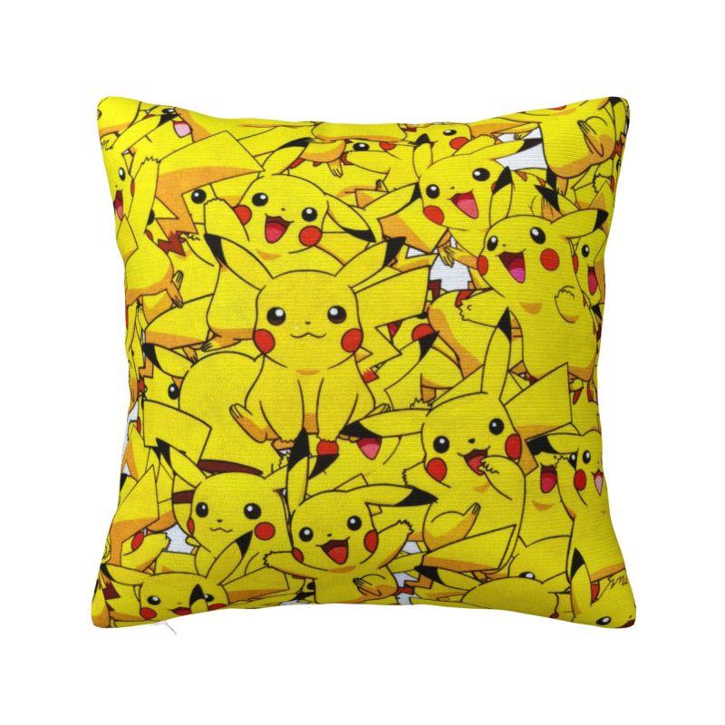 Custom Pokemons Pikachus Throw Pillow Covers Living Room Decoration 3D Print Sofa Cushion Cover Polyester Pillowcase Dakimakura