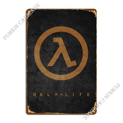 Half Life 2 Lambda Poster Metalen Borden Roestige Schildering Cave Club Blikken Bord Poster