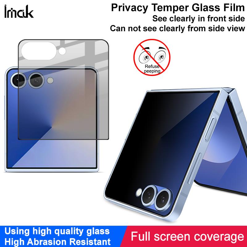 For Samsung Galaxy Z Flip7 5G Glass IMAK Privacy Temper Glass Full Screen Coverage Film