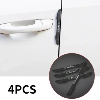 4PCS Car Anti-Collision Door Protector Side Edge Protection Stickers For Octavia A5 A4 Mk1 Fabia Superb Rapid Mk3 Accessor Kyvc74