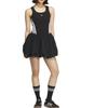 adidas Originals Bubble Dress Comfortable Casual Simple Versatile Sleeveless Dress Women Dresses Black KE5074