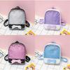 Premium Quality 6 Colors Clear Ita Bag Transparent Itabag Pin Display Backpack For Kids