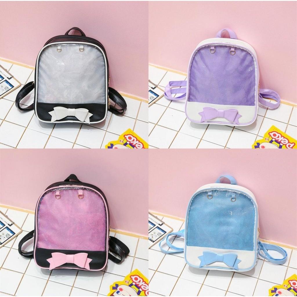 Premium Quality 6 Colors Clear Ita Bag Transparent Itabag Pin Display Backpack For Kids