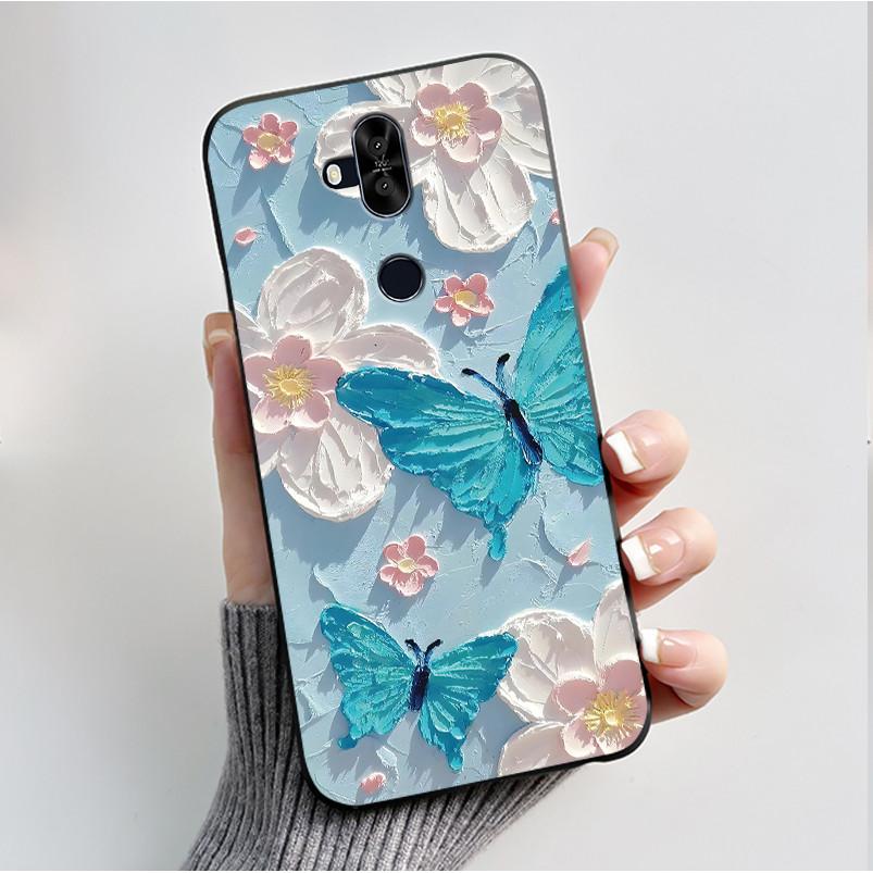 Luxury Fashion Flower For Asus Zenfone 5 Lite ZC600KL 5Q ZC600KL X017DA Silicone Phone Case Protective Back Shell Soft TPU Cover