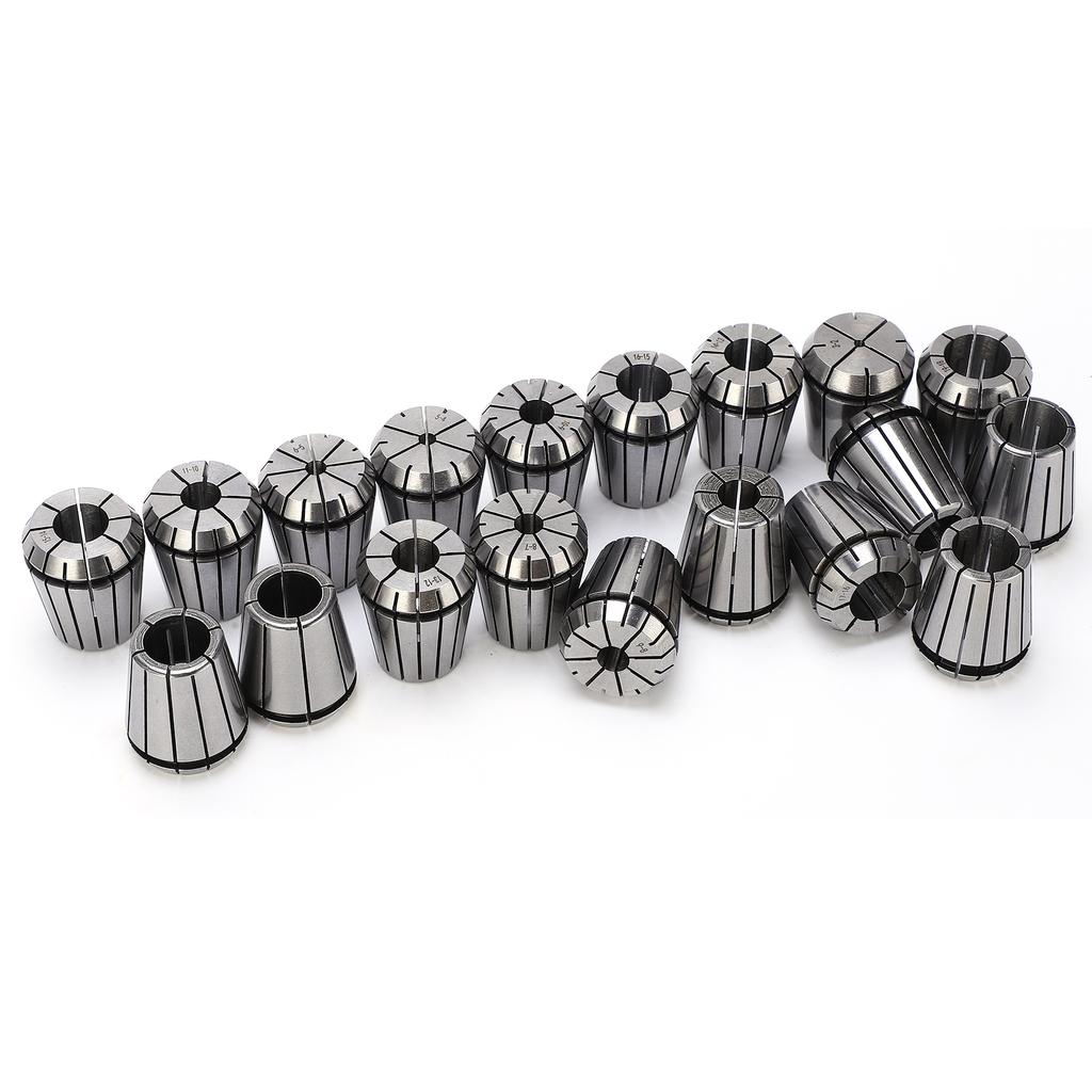 19Pcs Set ER32 2‑20mm Collet Chuck Milling Chucks CNC Tools For Engraving Machine Tapping Tools