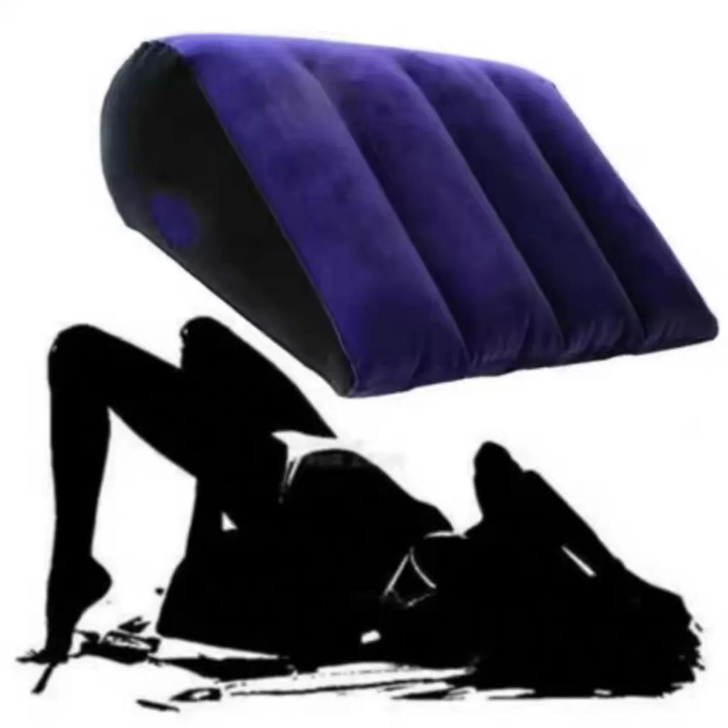 nflatable Wedge Pillow Love Positions Support Cushione Foldable PVC Flocking Sofa Pillow Adult Games Toy For Couples Female