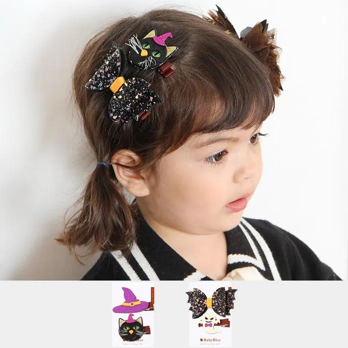 B20327 Halloween 4-Piece Hairpin Set (1 Color / Free)
