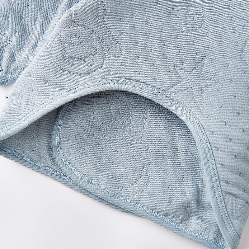 TONGTAI Newborn Jacquard Cotton Side-Opening Bodysuit