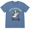 Off to Teach Math Shirt Funny Goose Scooter Math Teacher Tee