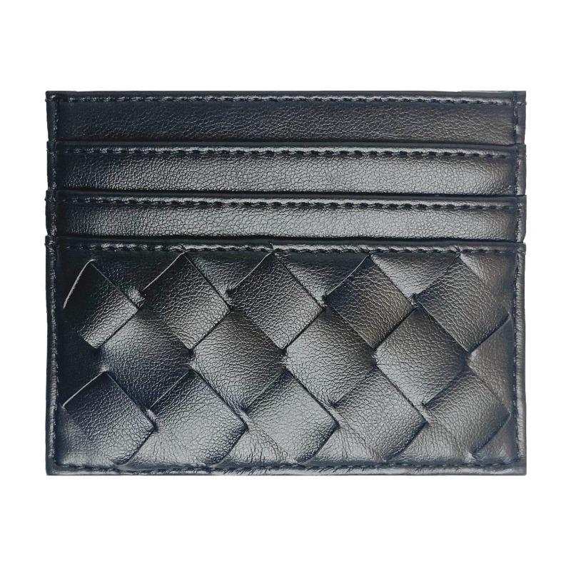 Premium Sheepskin Woven Card Bag RFID Card Cover Women's Brand Multi-card Position Genuine Leather Card Bag OEM Generation