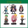Pvc One Piece Model Ornament Set Of Six For Anime Enthusiasts Display And