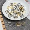Newest 20Pcs Tri-glide Mini Buttons Metal Belt Buckle Doll Clothes Buttons Shoes Buckle For Blyth Doll Bags Clothing Accessory