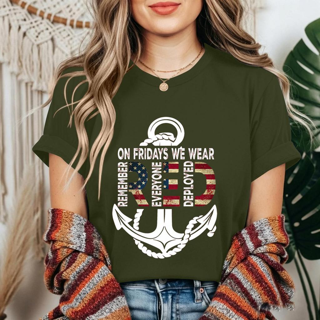 Women's Casual Short Sleeve T-Shirt Loose Fit Crew Neck Graphic Print Top Comfortable Summer Tee for Daily Wear