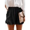 Autumn Summer Solid Color Shorts Women's Loose High Waist Wide Leg Elegant Female Trousers