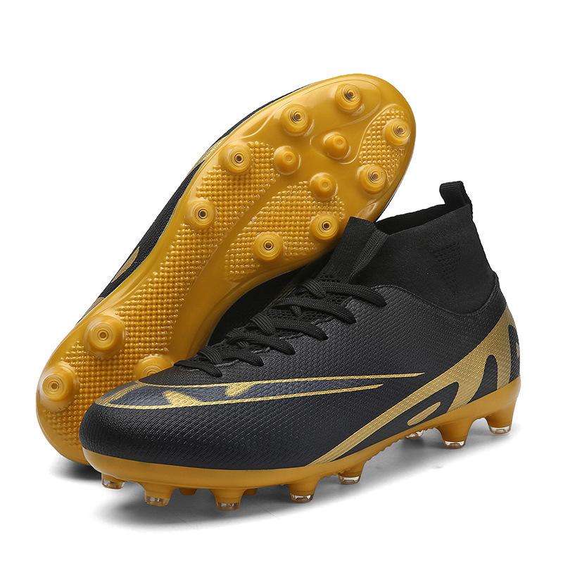 Large size 47 football shoes men's high top new student long nail game shoes broken nail shoes training shoes
