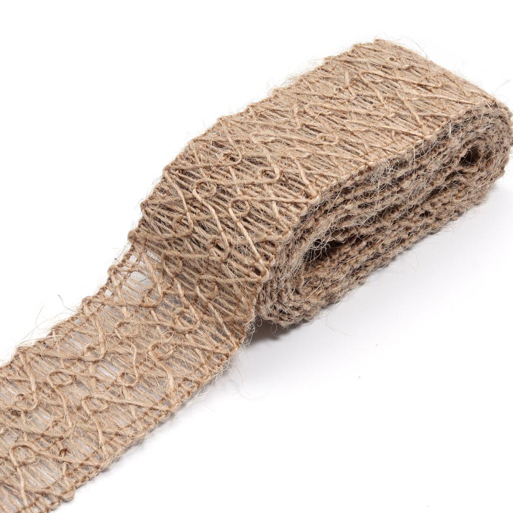 Jute Gewebtes Hanfseil Gurtband Kleidung, Schuhe und Hüte Accessoires, Dekorative Accessoires, Handgemachte DIY Geschenkverpackungsbox Dekoration