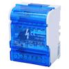Terminal Block Junction Box 407 Terminal Distribution Box Din Rail 4-Level Single Phase Junction Case with Transparent Cover