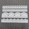 4pcs Lace Border Metal Cutting Dies Stencils for DIY Scrapbooking Decorative Embossing Handcraft Die Cutting Template