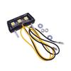2Pcs Amber 3LED Motorcycle Motorbikes License Plate Light Mini Rear Tail Number Tag Lamp