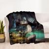 Gothic Style Blanket Ultra-Soft Perfect for Office Bedding Couch All-Season Use Playful Design Gifts For Family Or Friends