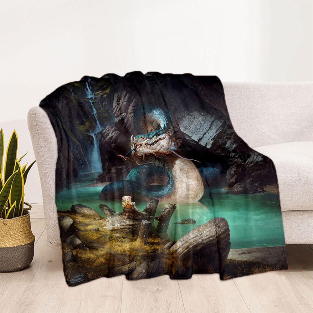 Gothic Style Blanket Ultra-Soft Perfect for Office Bedding Couch All-Season Use Playful Design Gifts For Family Or Friends