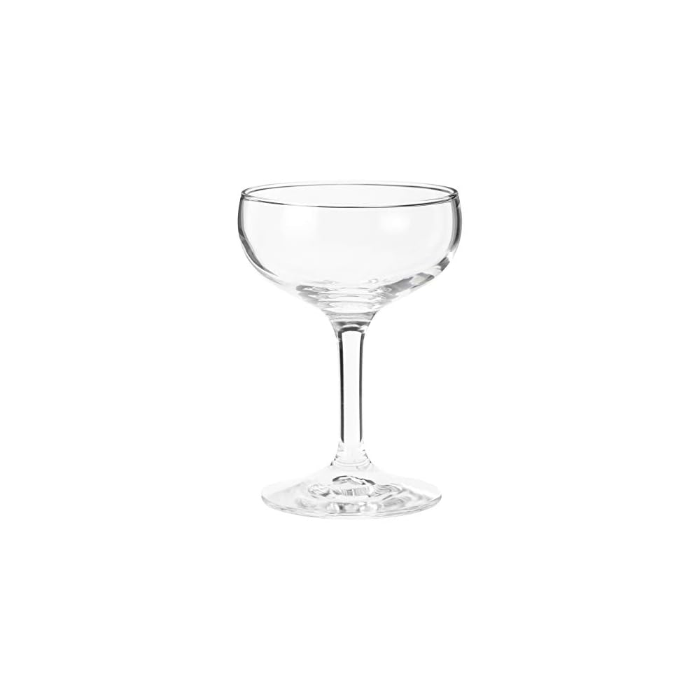 Toyo Sasaki Glass Lara Champagne Glasses, 150ml, Set of 6, HS Hard Strong HS Gold, Physically
